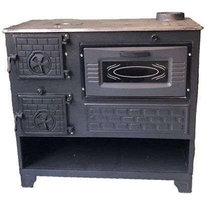 Отопительно-варочная печь МастерПечь ПВ-05 с духовым шкафом, 8.5 кВт в Тюмени