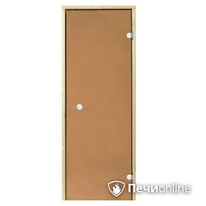 Дверь для бани Eesti sauna дверь стеклянная «бронза»  8/21 коробка сосна в Тюмени
