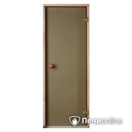 Дверь для бани Eesti sauna дверь стеклянная «сатин» 7/19  коробка сосна в Тюмени