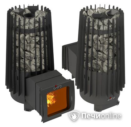 Дровяная печь-каменка GrillD Cometa Vega 180 window long Max в Тюмени