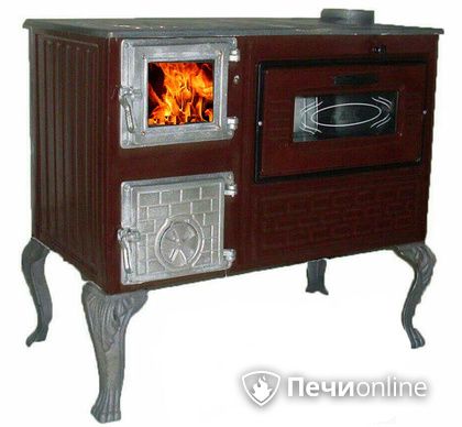 Отопительно-варочная печь МастерПечь ПВ-06 с духовым шкафом, 7.5 кВт в Тюмени