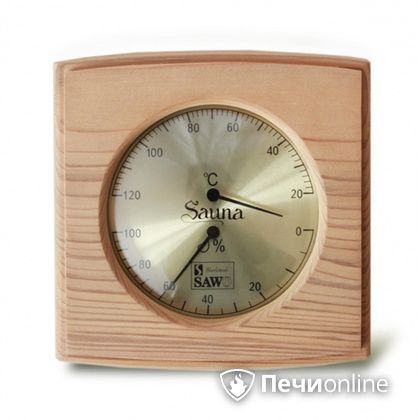 Термогигрометр Sawo 285-THD Прямоугольный с изгибом со стеклом кедр в Тюмени