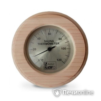 Термометр Sawo Термометр 230-TD Круглый со стеклом кедр в Тюмени