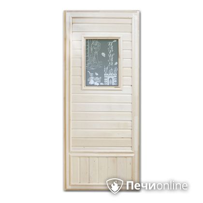 Дверь деревянная Банный эксперт Девушка в баньке эконом коробка липа 185/75 в Тюмени