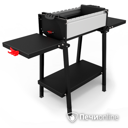 Мангал Grillver Крафтикс Сильвер на подставке в Тюмени