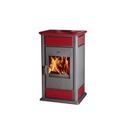 Печь-камин Edilkamin Warm CS Base Rosso с Теплообменником