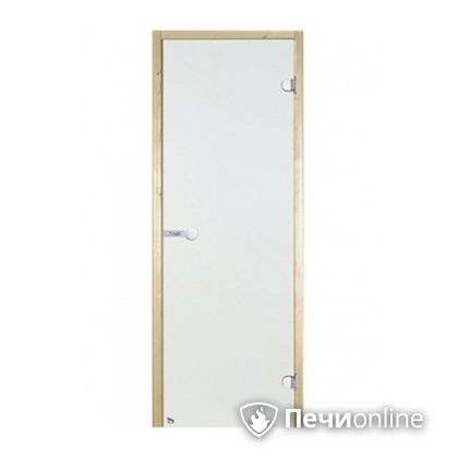 Дверь для бани Harvia Стеклянная дверь для сауны 7/19 коробка сосна сатин D71905М в Тюмени